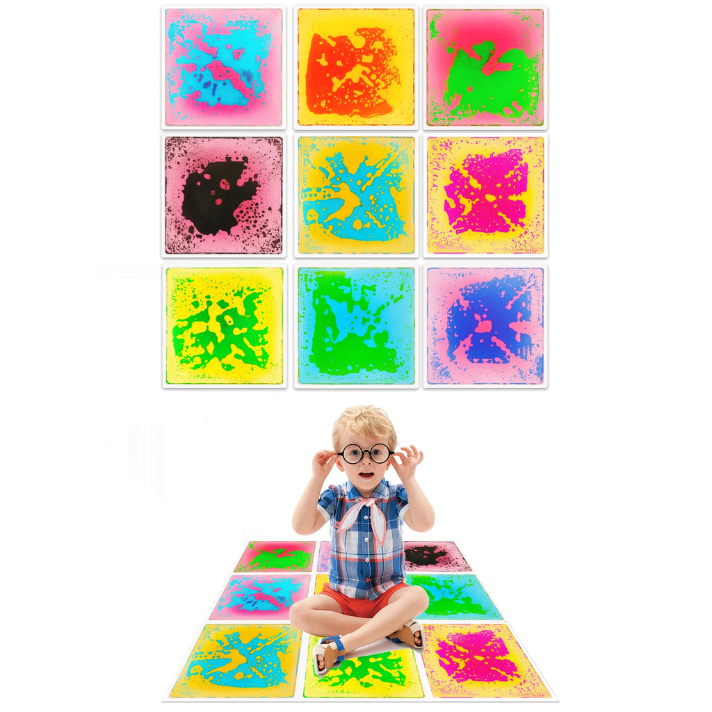 Sensory Play Liquid Mat for Kids - Visual And Tactile Stimulation Educational Fun Mat